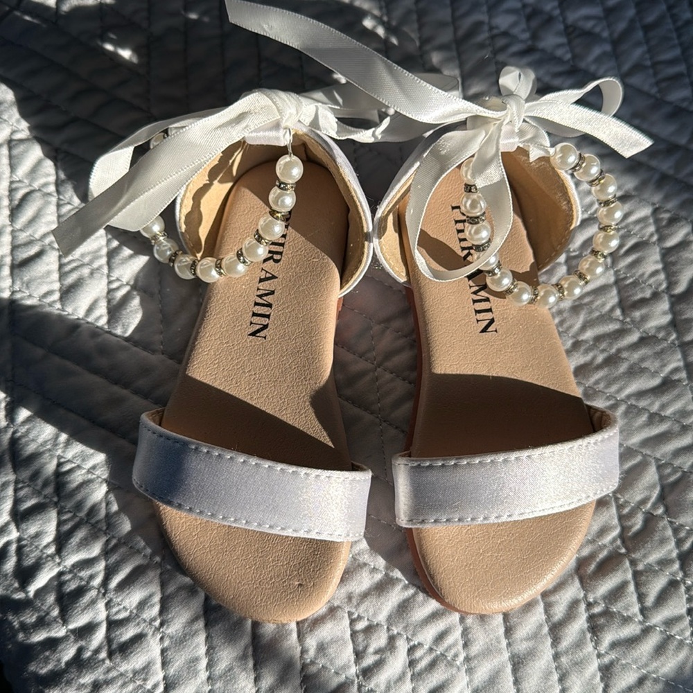 Toddler Girl Sandals - Flower Girl Dress Shoes Open Toe